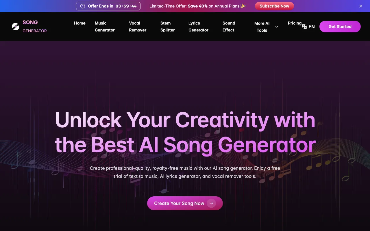 SongGenerator.io — preview screenshot