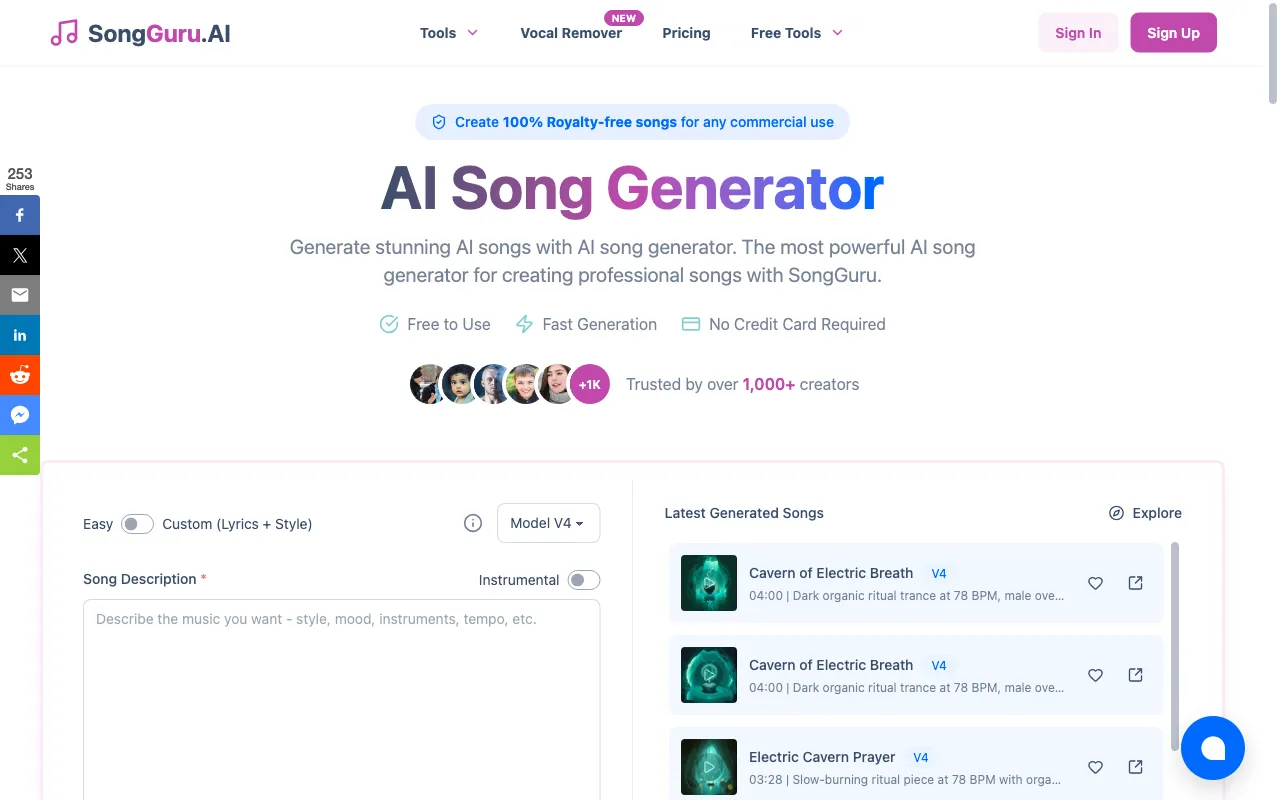 SongGuru — preview screenshot