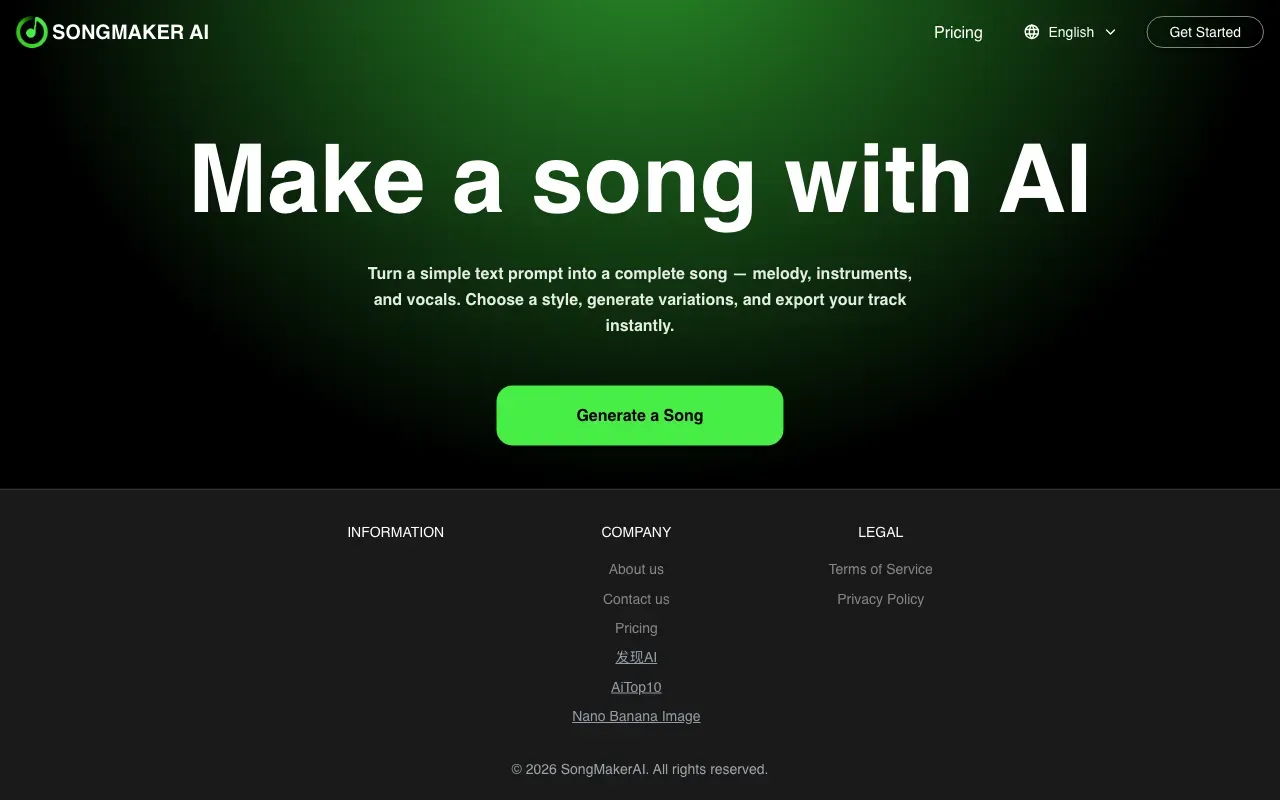 SongMaker AI — preview screenshot