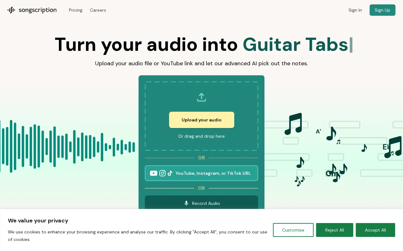 Songscription — preview screenshot