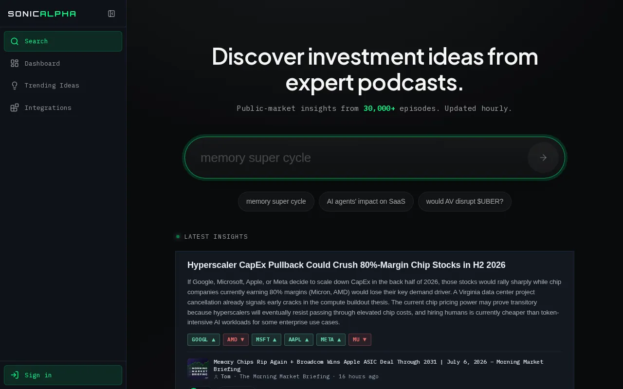 SonicAlpha — preview screenshot