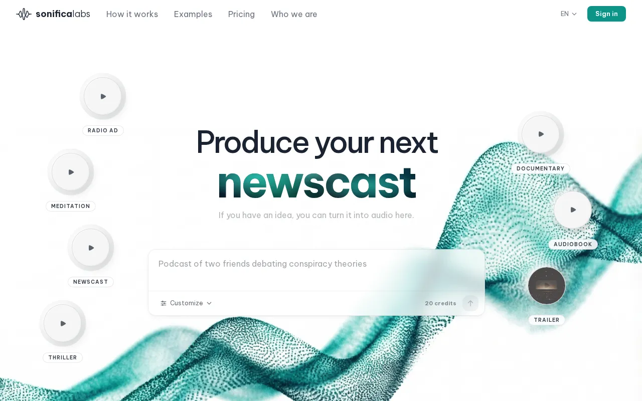 SonificaLabs — preview screenshot