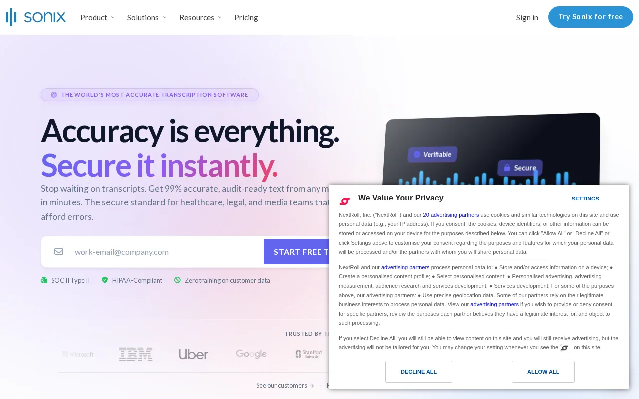 Sonix — preview screenshot