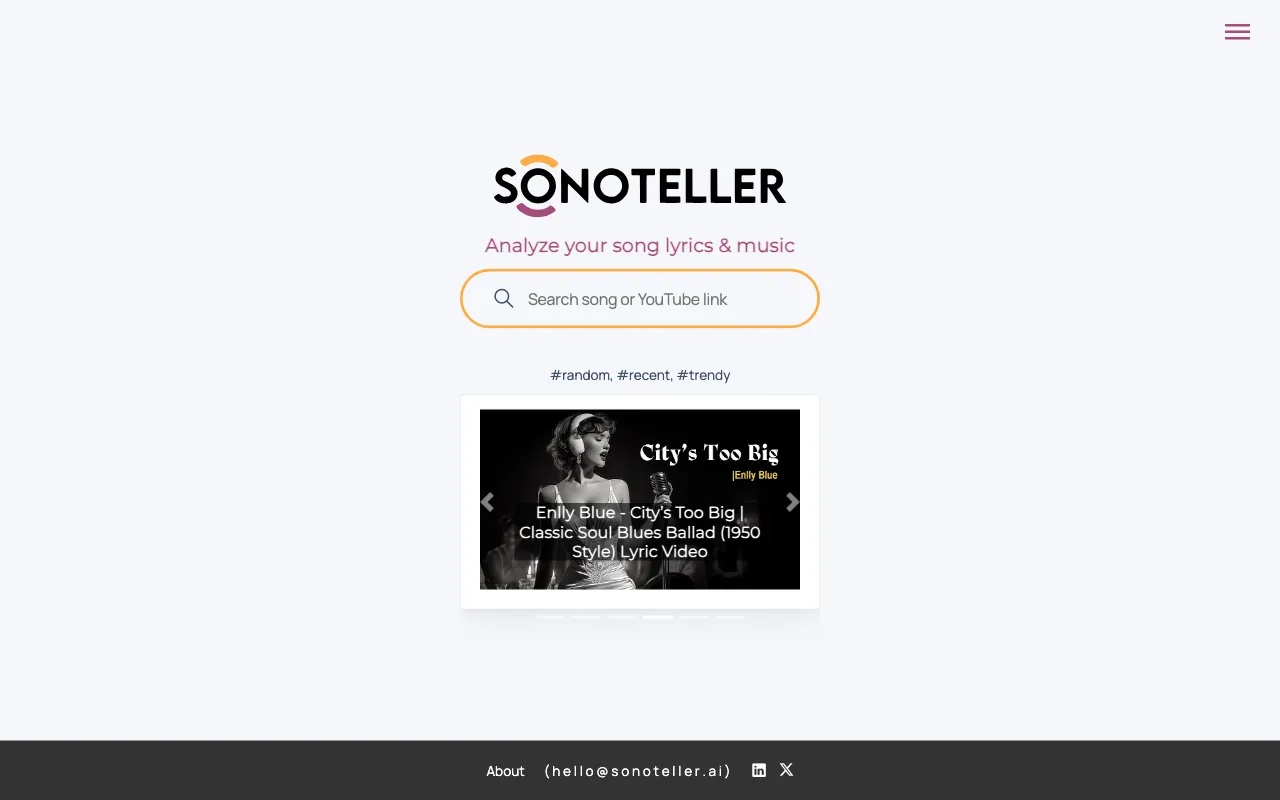 SONOTELLER — preview screenshot