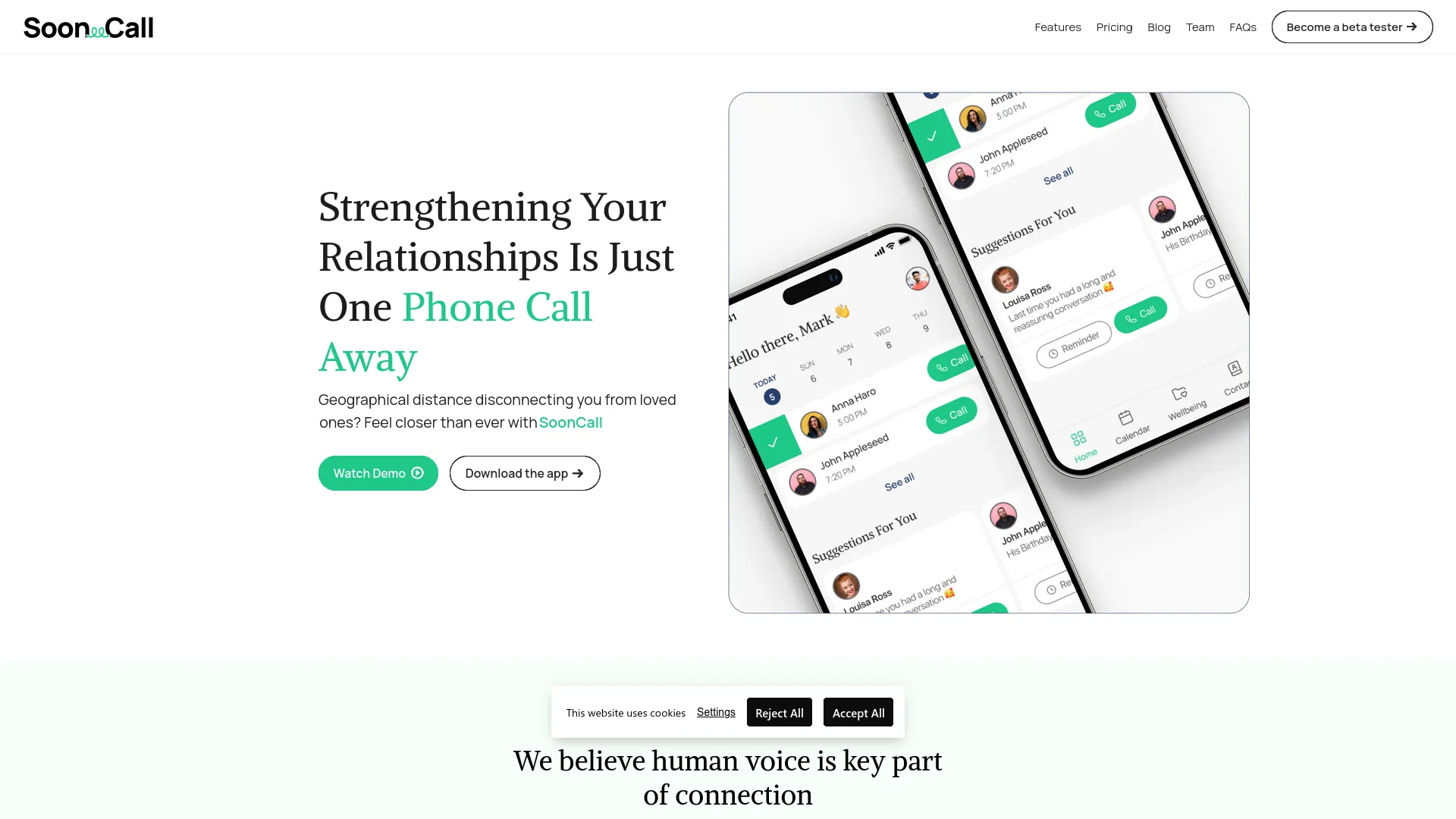 SoonCall — preview screenshot