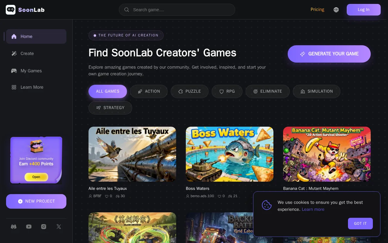 SoonLab — preview screenshot