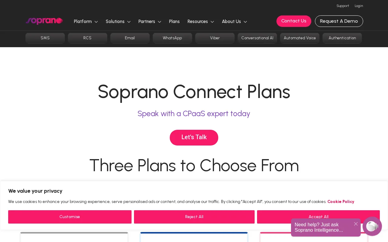 Soprano — pricing page