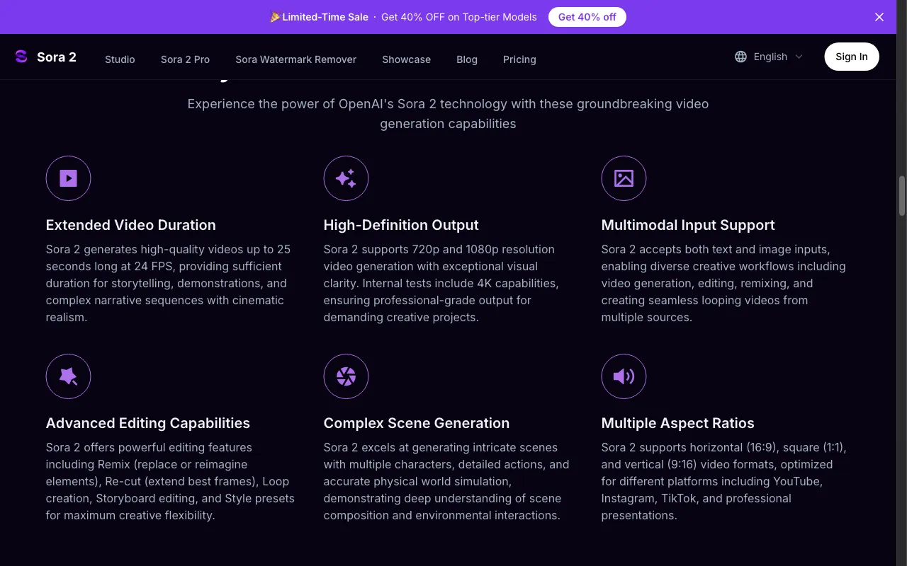 Sora 2 | OpenAI's Revolutionary AI Video Generator — preview screenshot