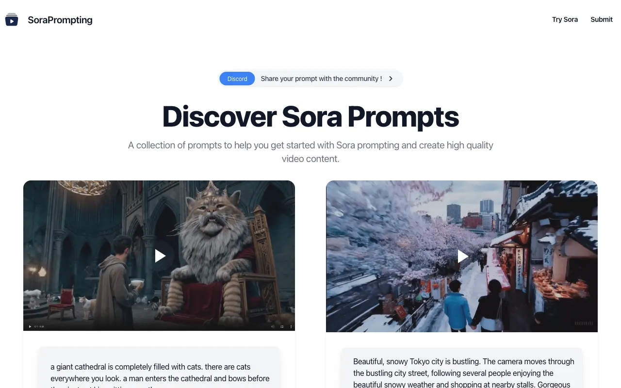 SoraPrompting — preview screenshot