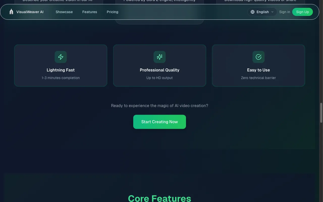 VisualWeaver AI — pricing page