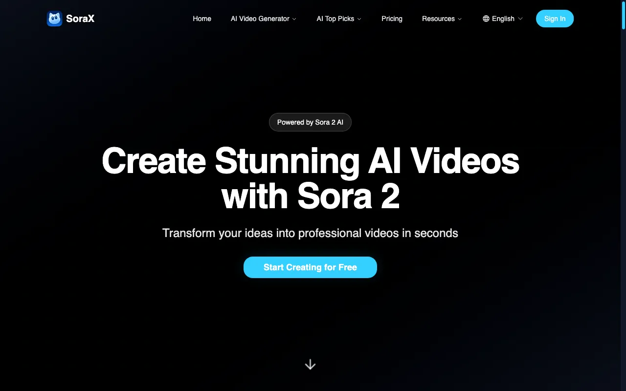 SoraX — preview screenshot