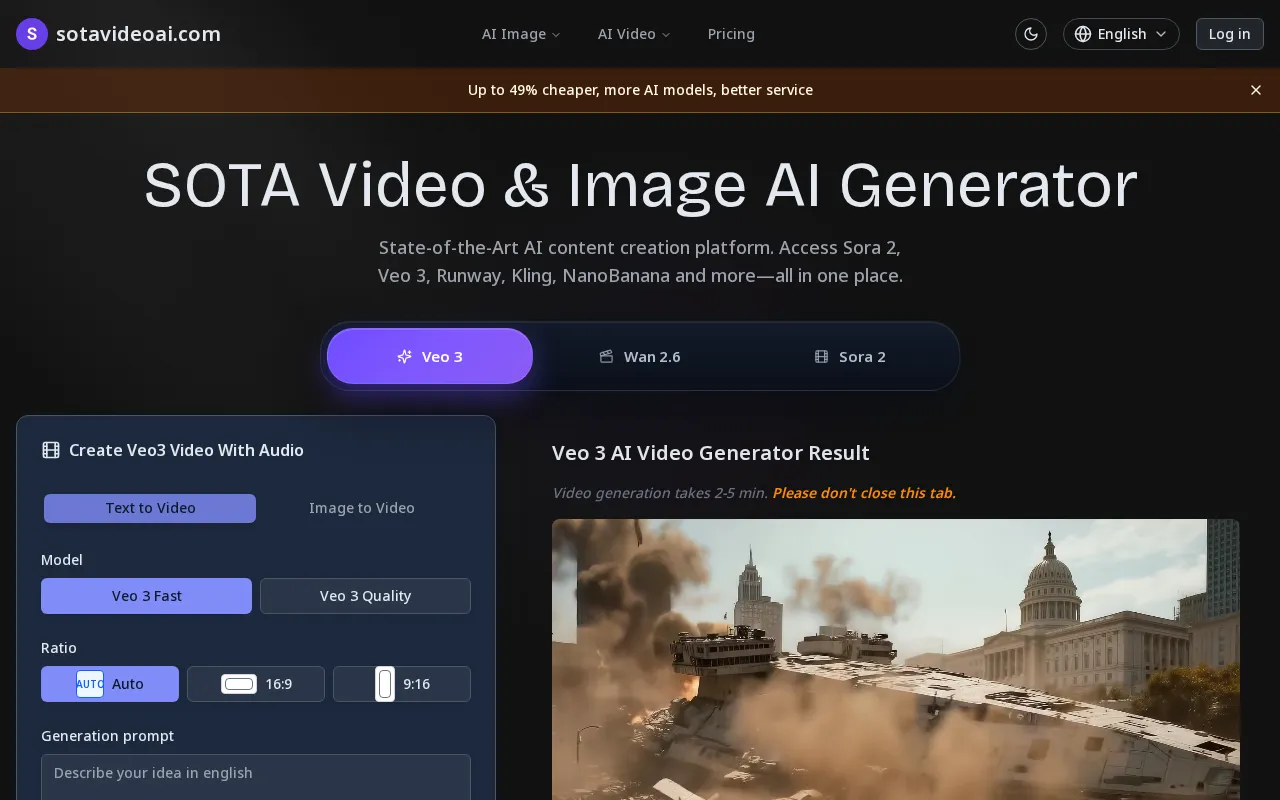 sotavideoai.com — preview screenshot