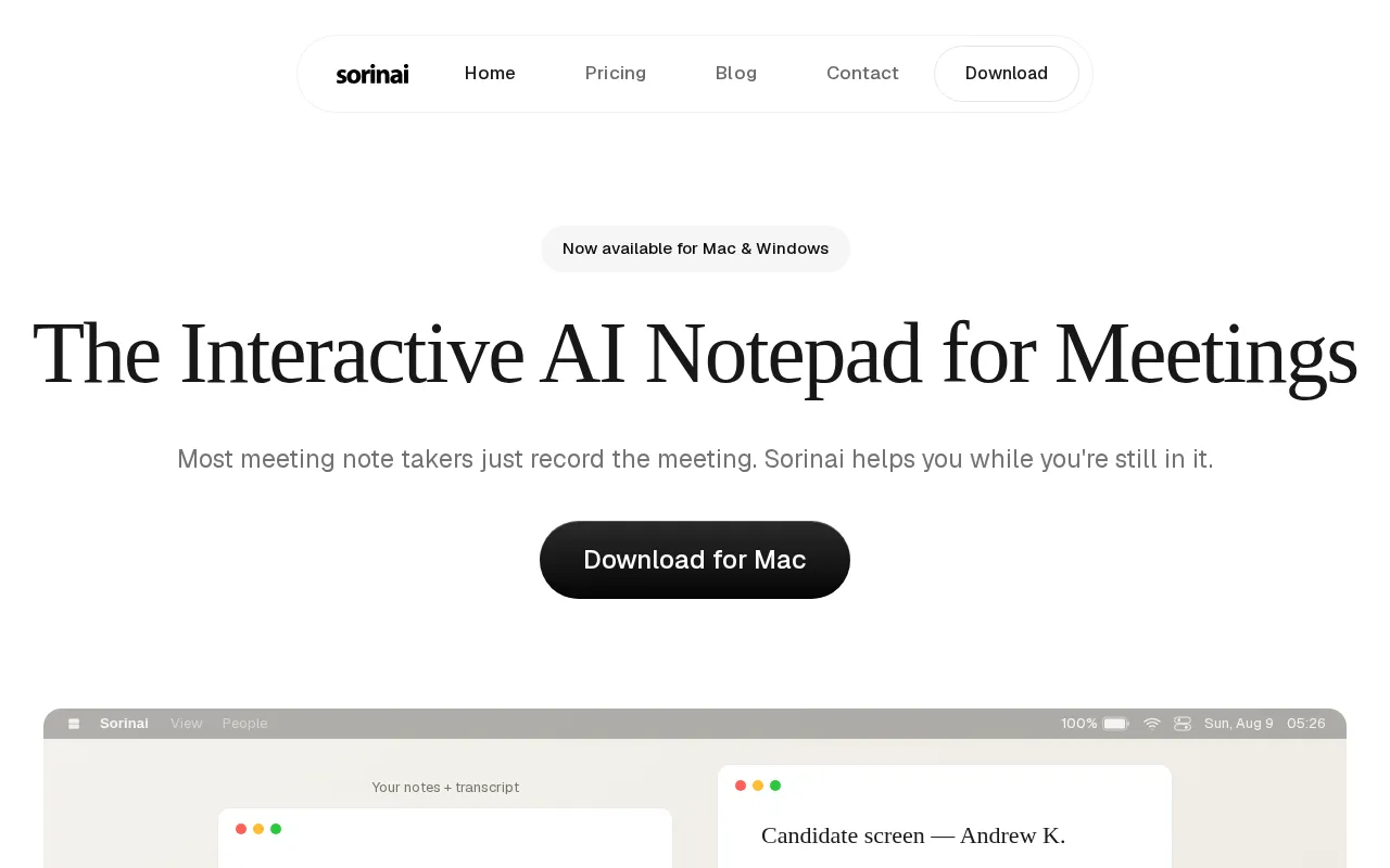 Sorinai — preview screenshot