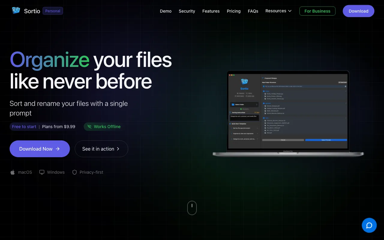 Sortio — preview screenshot