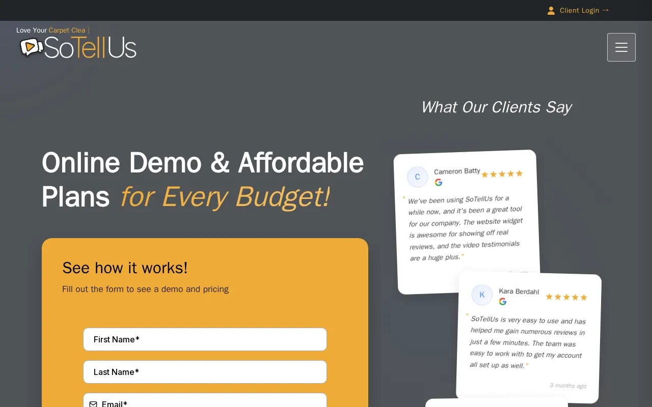 Sotellus — pricing page