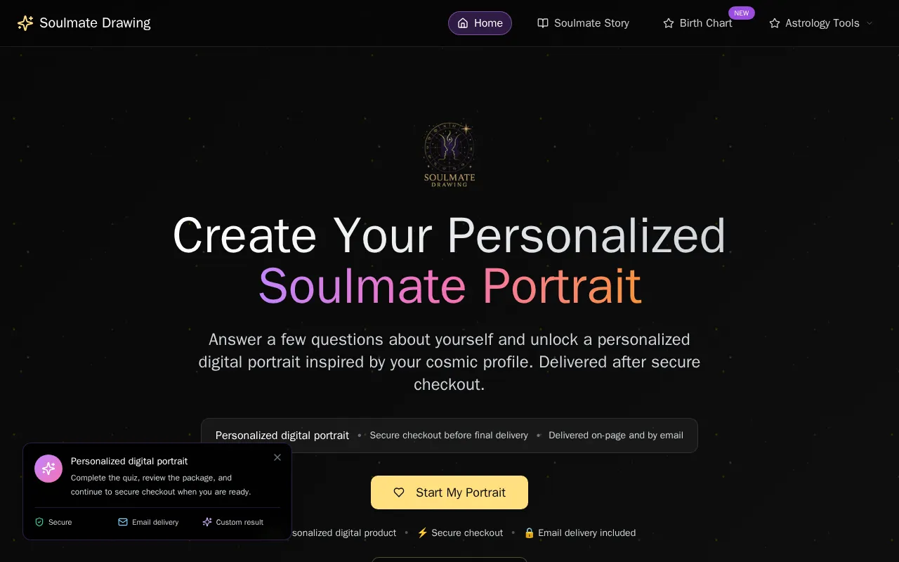 Soulmate Drawing AI — preview screenshot