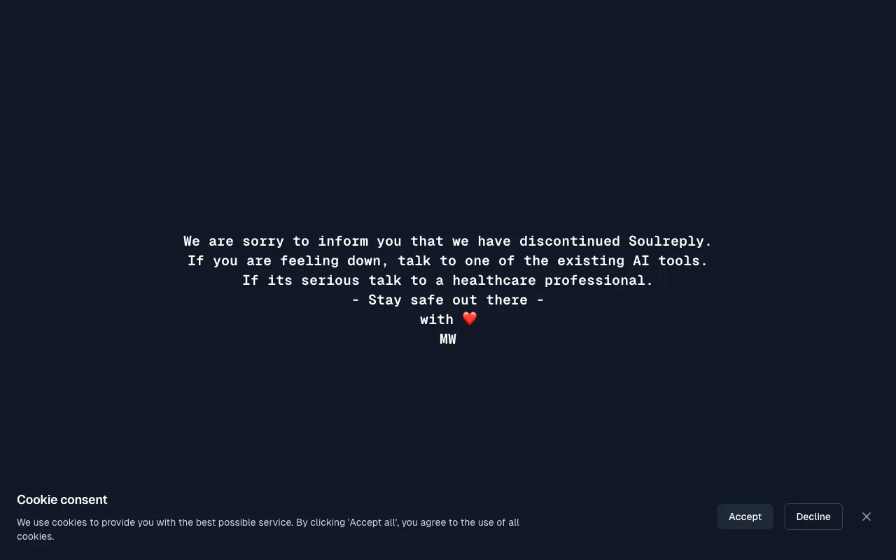Soulreply — preview screenshot