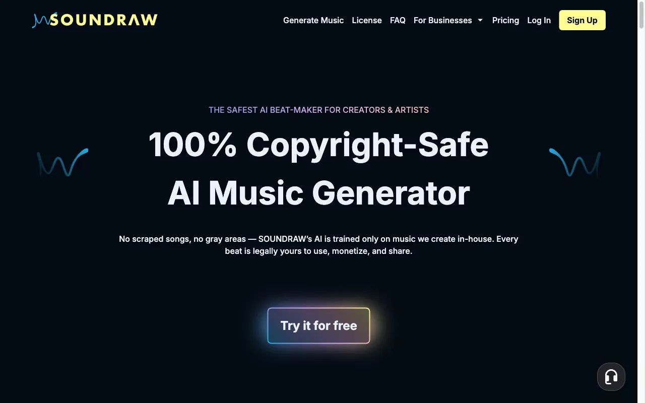 Soundraw — preview screenshot