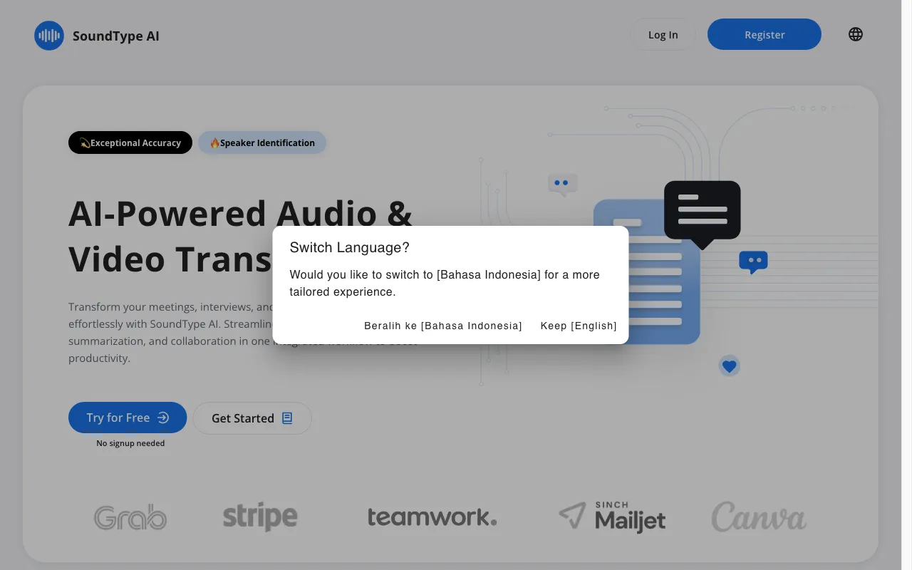 SoundType AI — preview screenshot