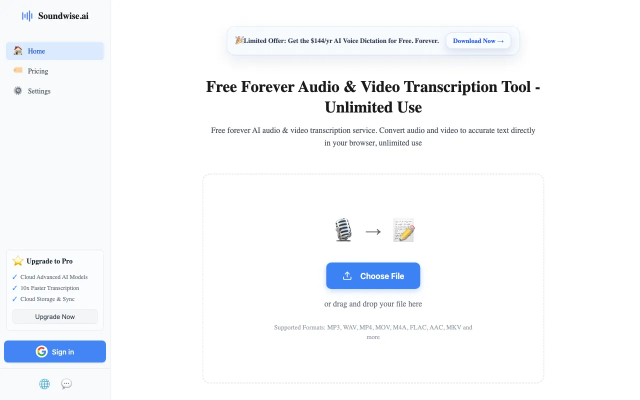 SoundWise.ai — preview screenshot