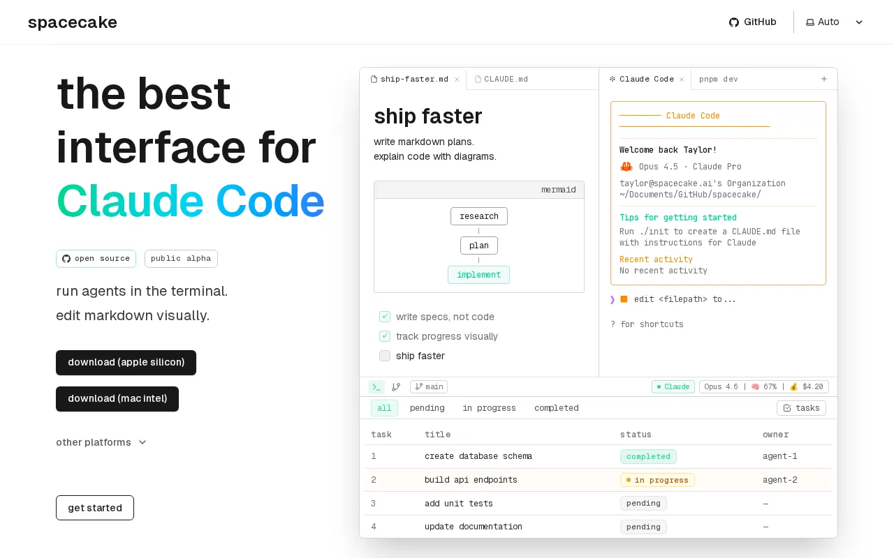 spacecake — preview screenshot