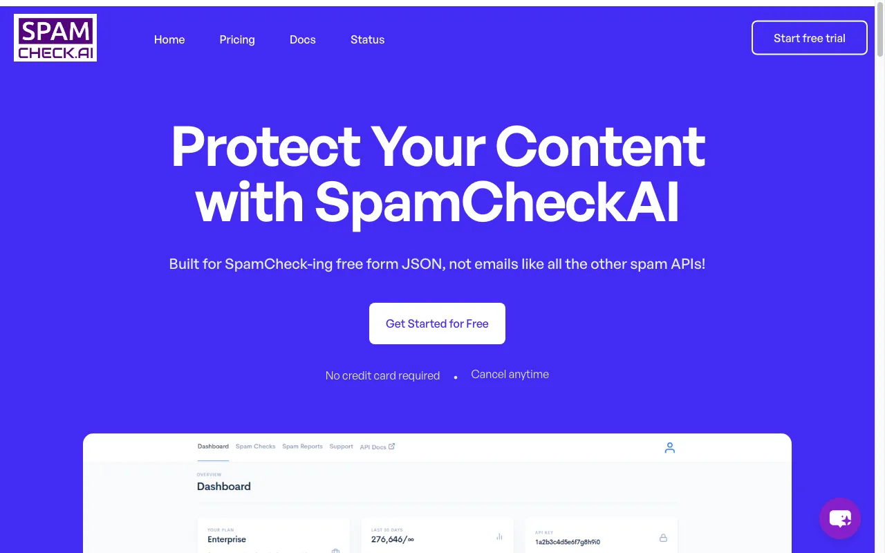 Protect Your Content with our Spam API — preview screenshot