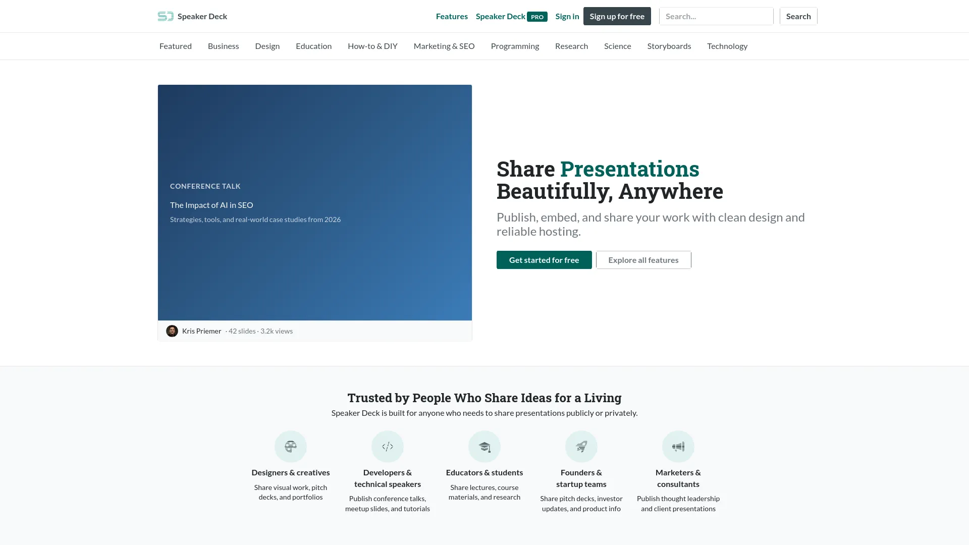 Speaker Deck — preview screenshot