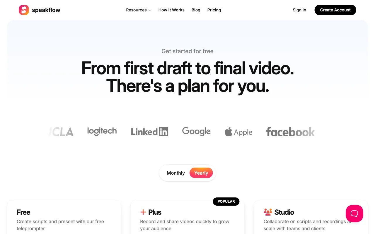 speakflow.com — pricing page