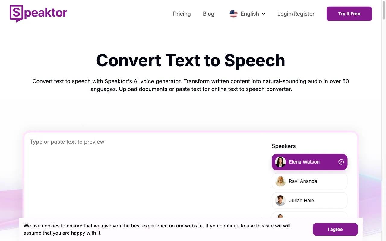 Speaktor — preview screenshot