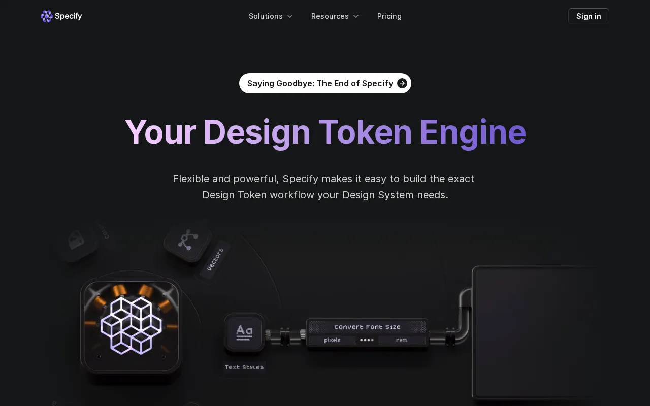 Specify — preview screenshot