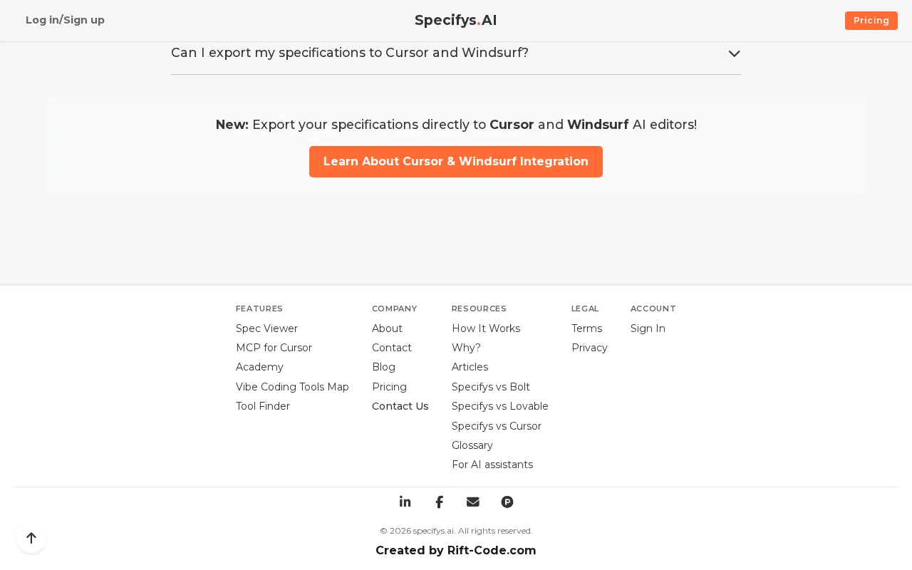 Specifys.ai — preview screenshot