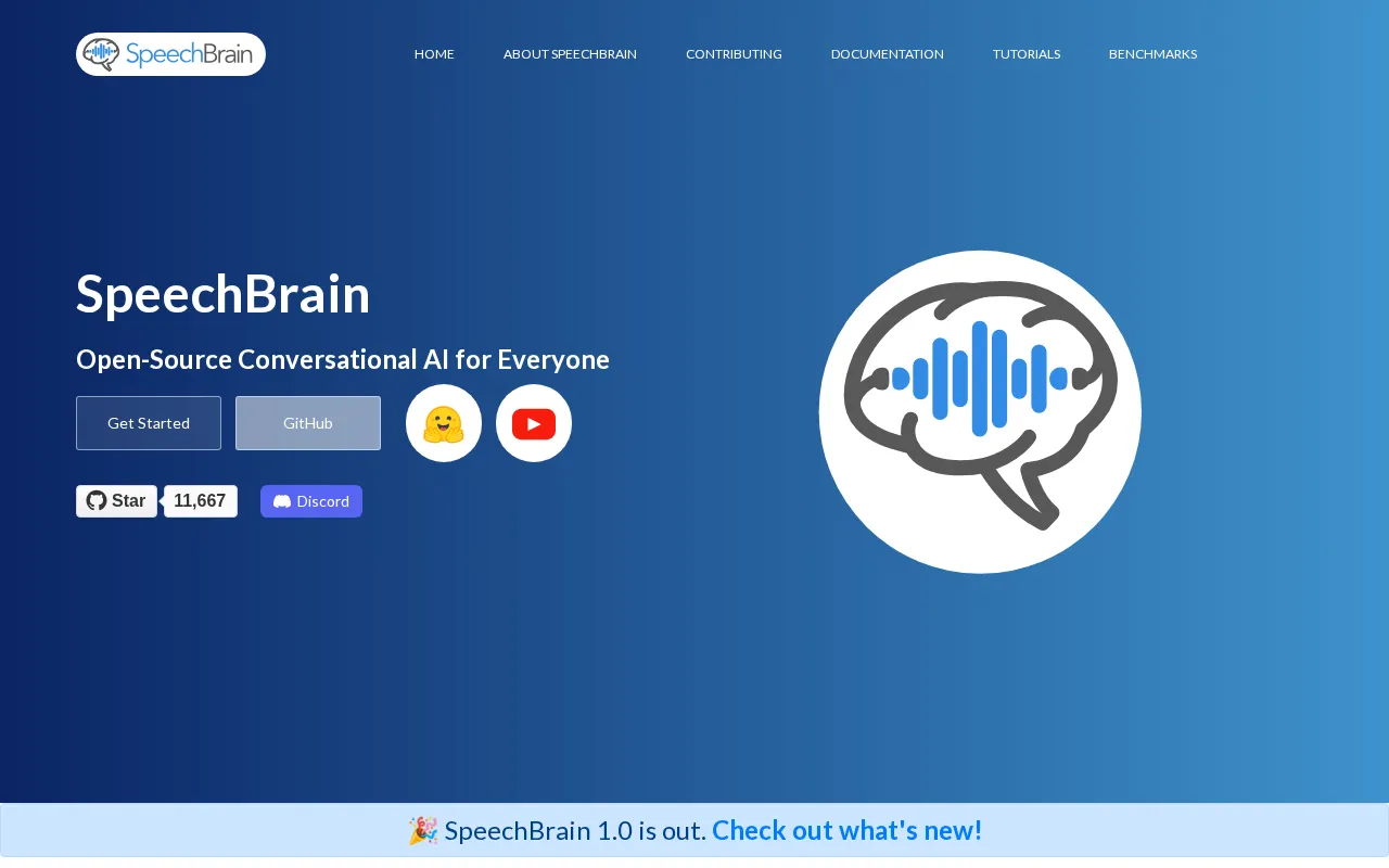 SpeechBrain — preview screenshot