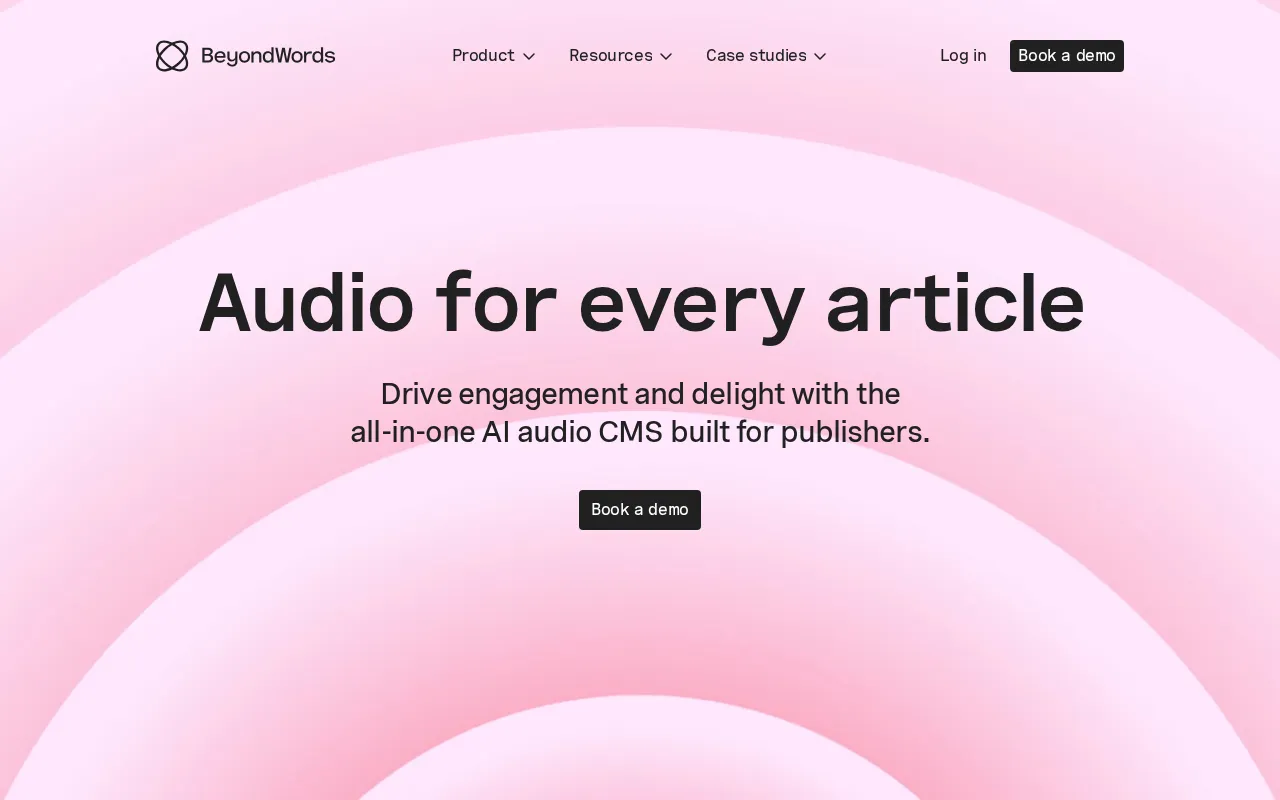 BeyondWords | Frictionless Text-to-Speech Publishing — preview screenshot