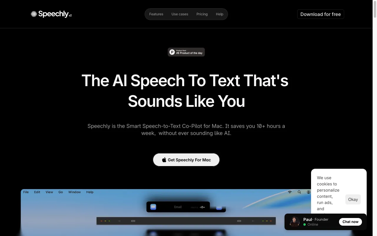 Speechly — preview screenshot