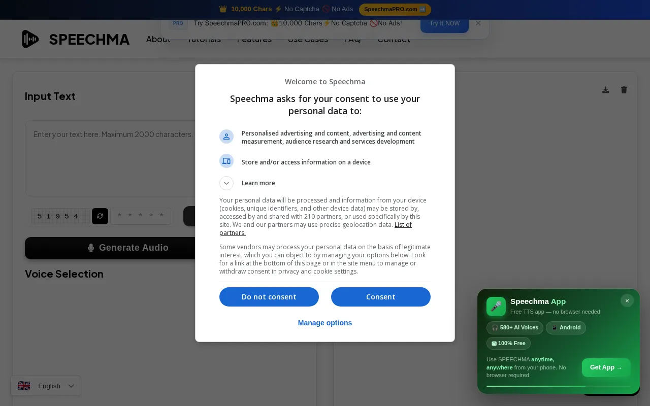 Speechma — preview screenshot