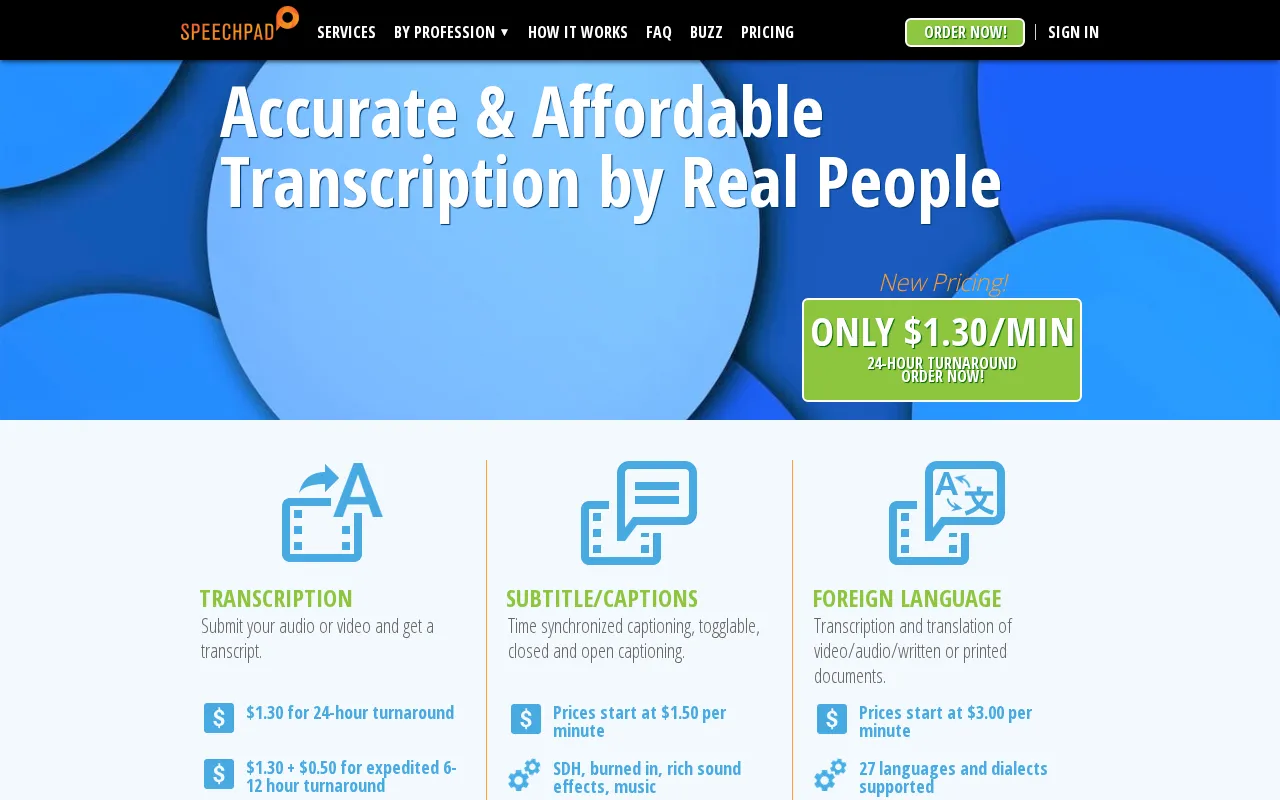 Speechpad — preview screenshot