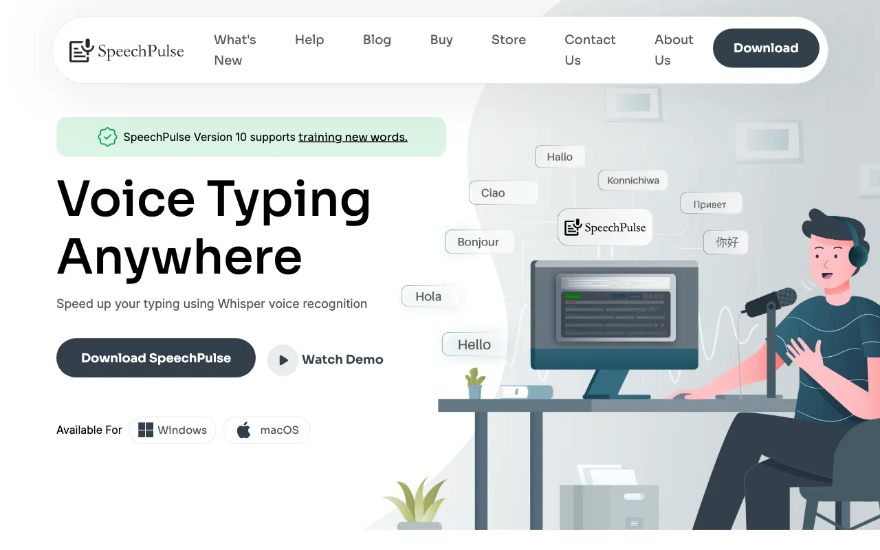 SpeechPulse — preview screenshot