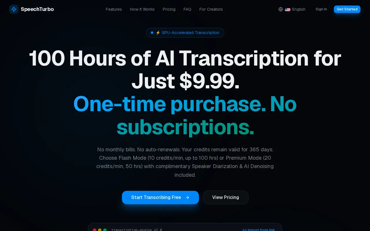 speechturbo — preview screenshot