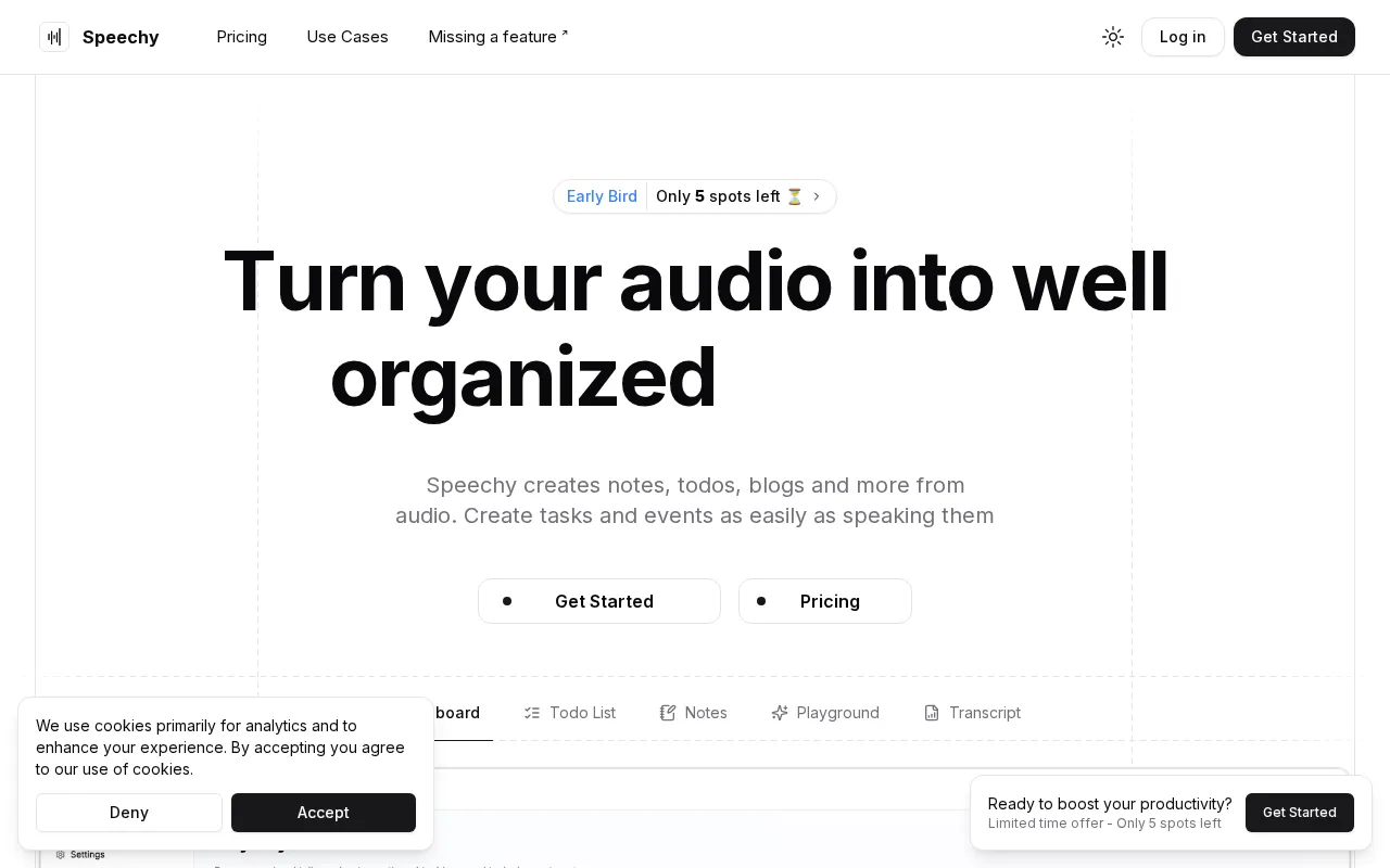 Speechy — preview screenshot