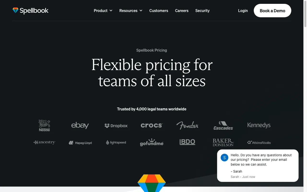 Spellbook — pricing page