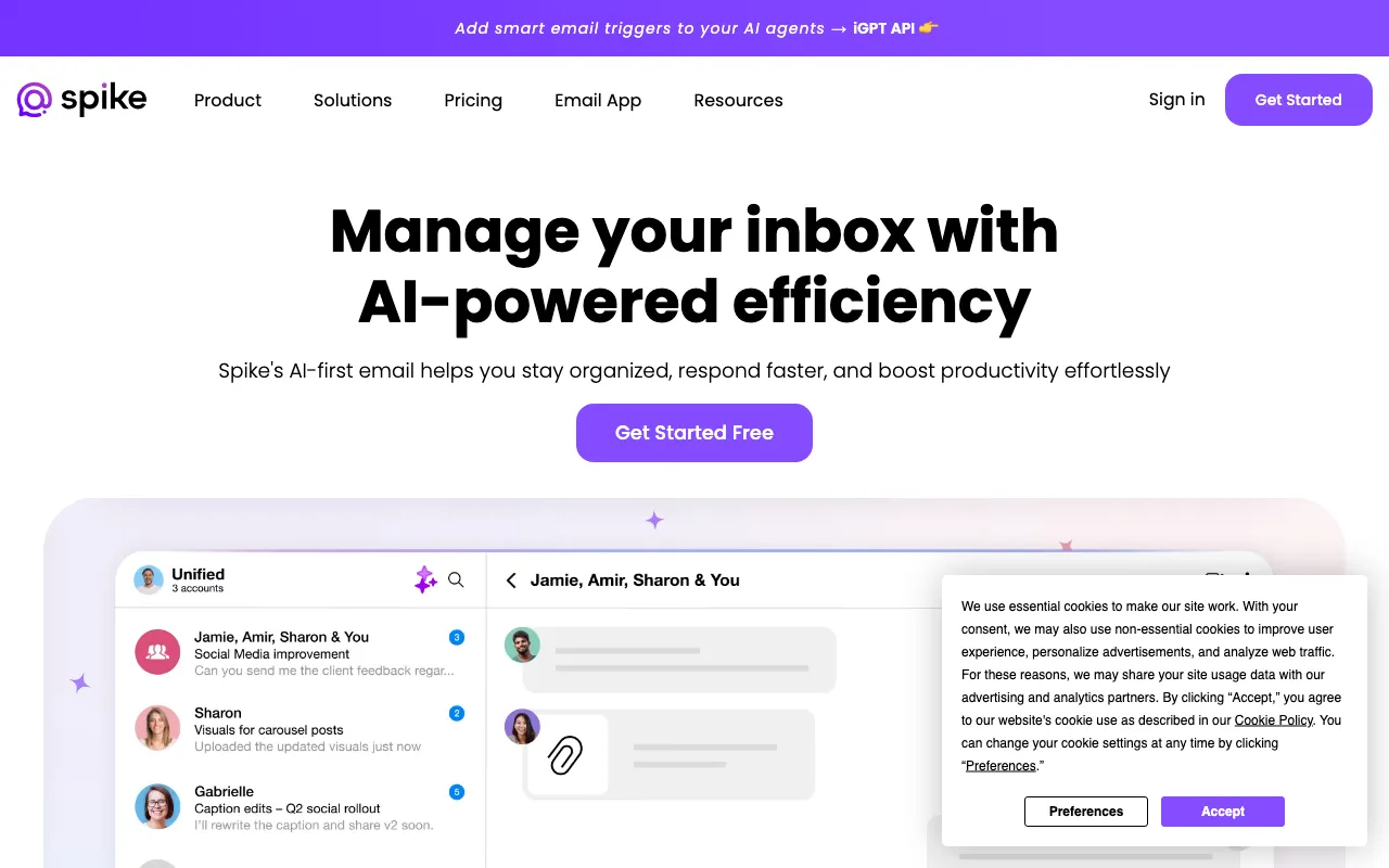 Spike — preview screenshot