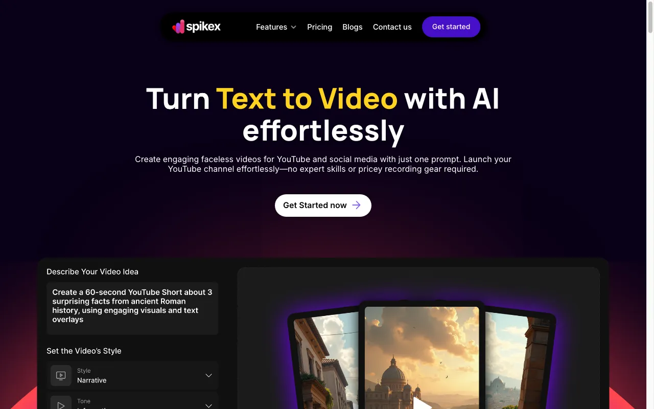Spikex AI — preview screenshot