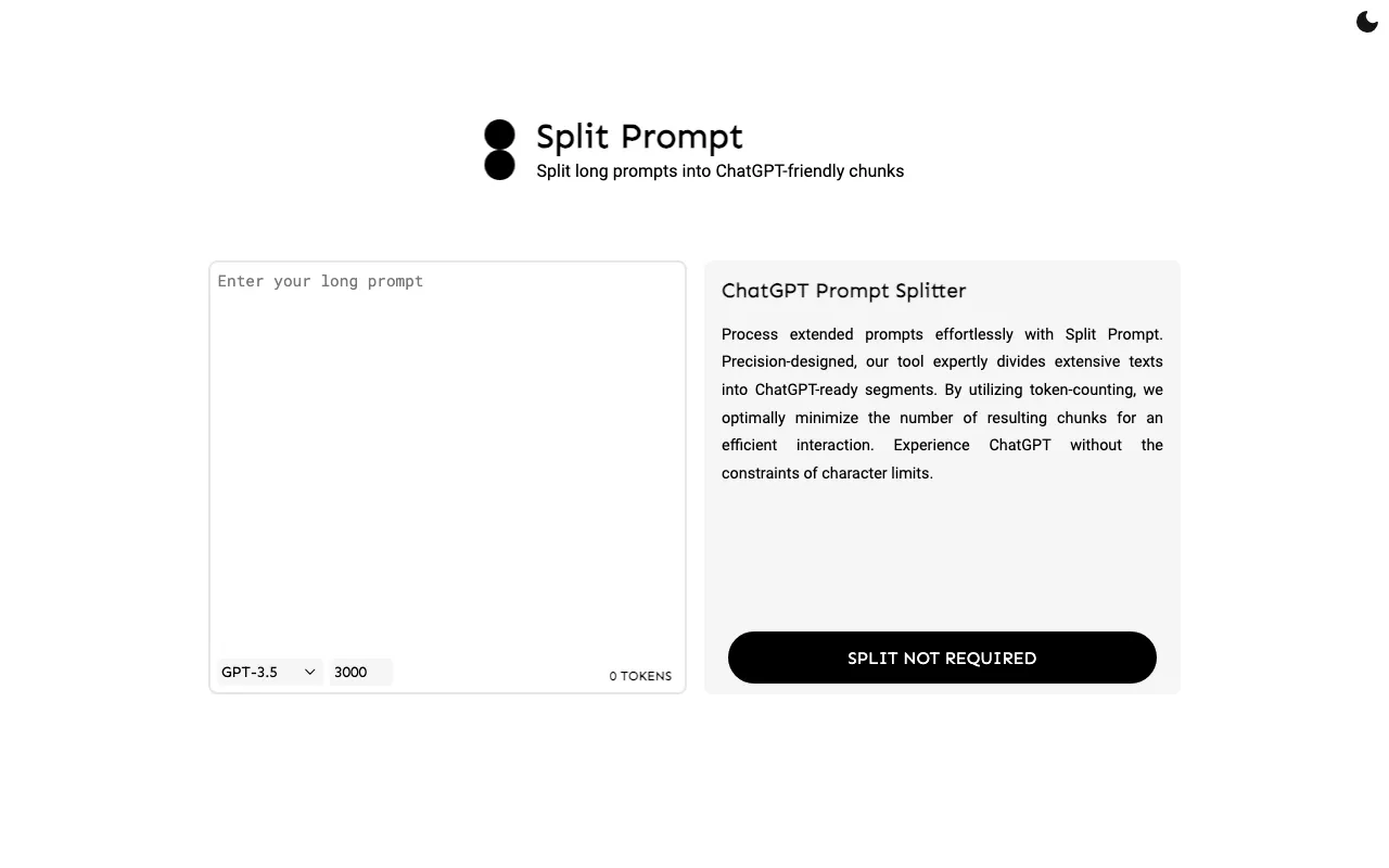 Split Prompt — preview screenshot