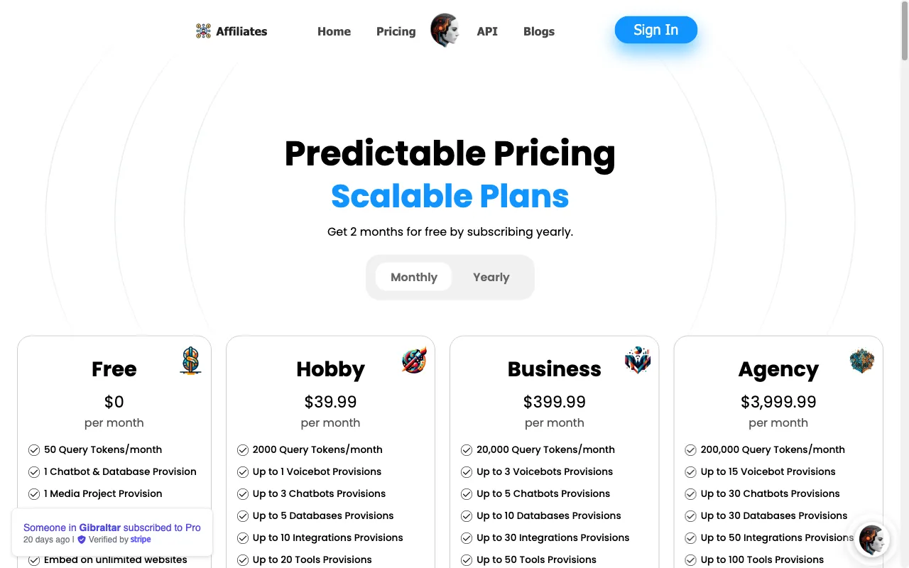 Splutter AI — pricing page