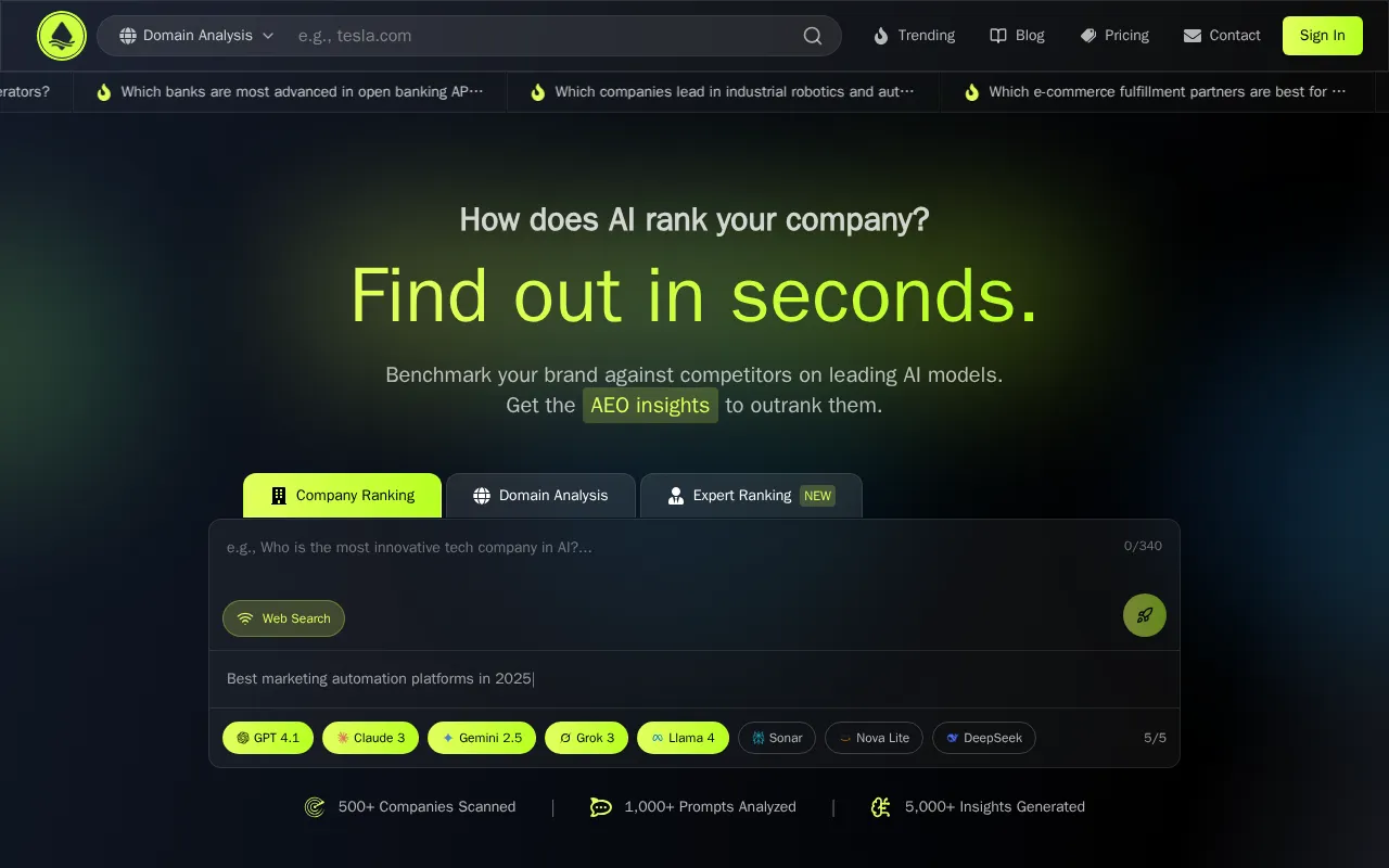 AI Visibility Rank — preview screenshot