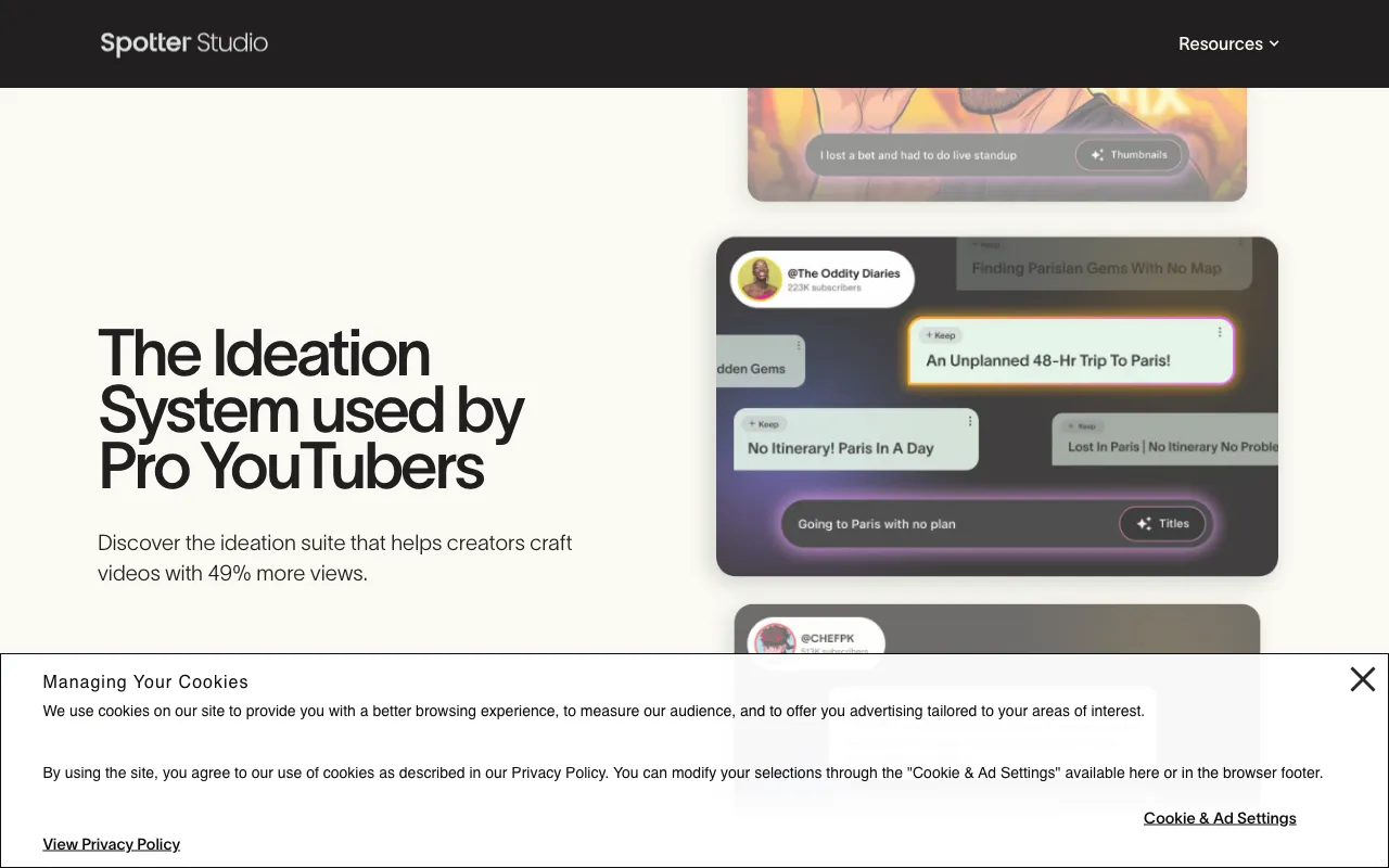 Spotter Studio — preview screenshot