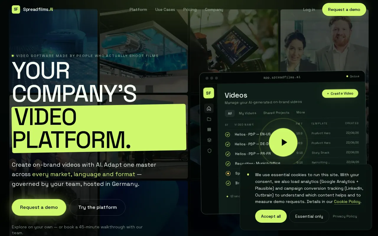 Spreadfilms AI — preview screenshot