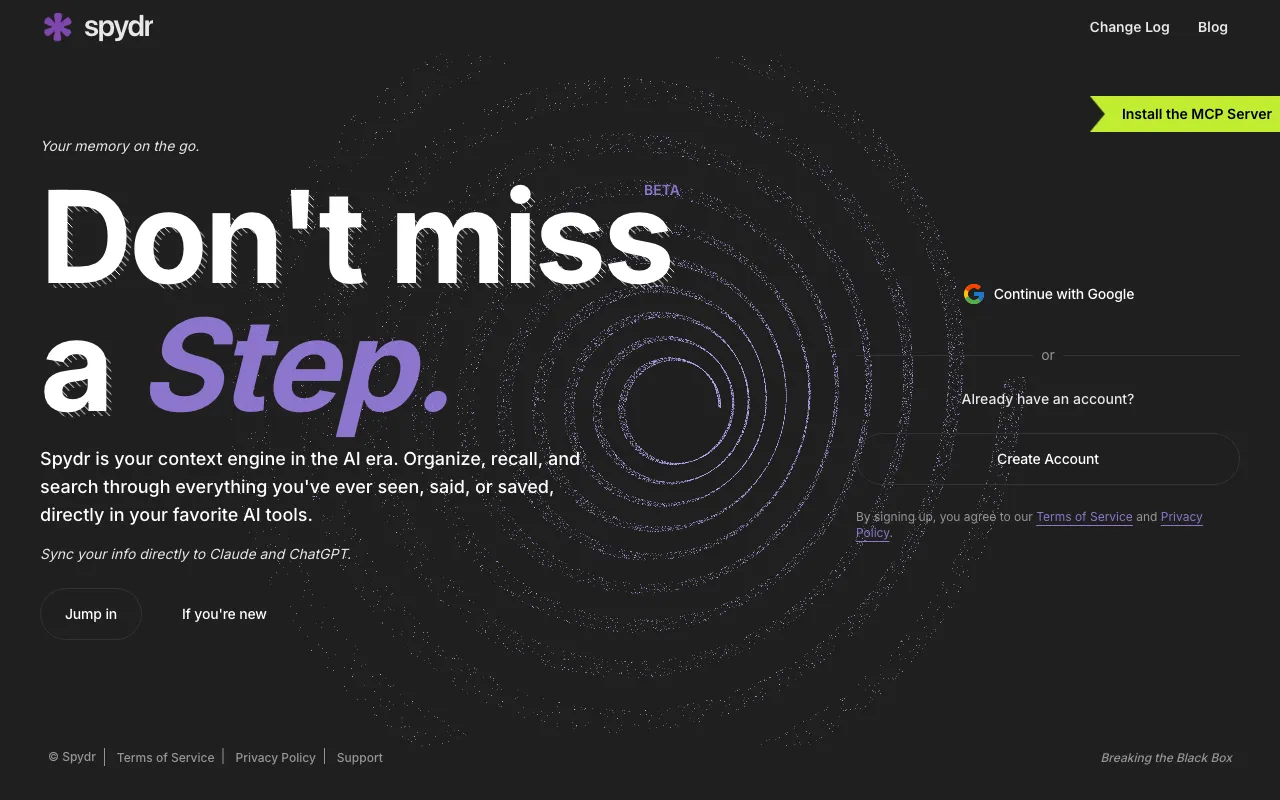 Spydr — preview screenshot
