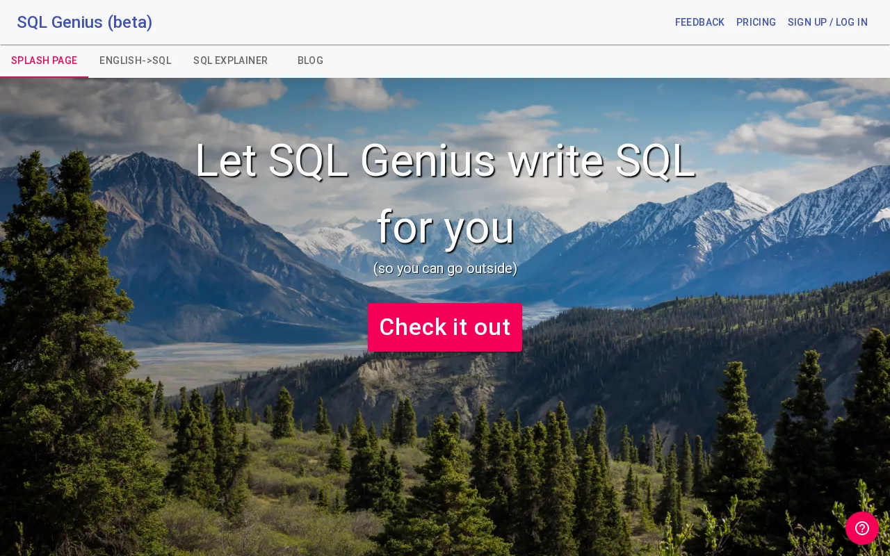 SQL Genius — preview screenshot