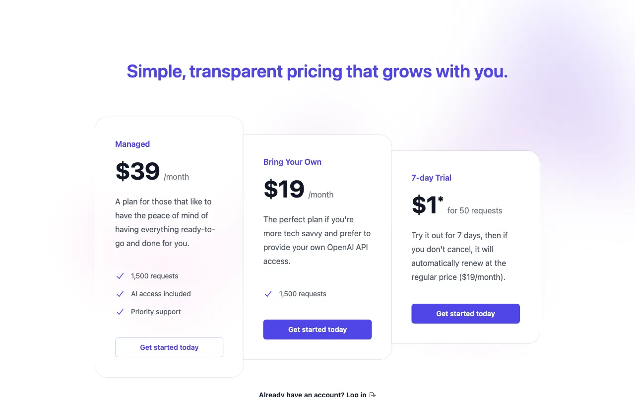Sqriblr — pricing page